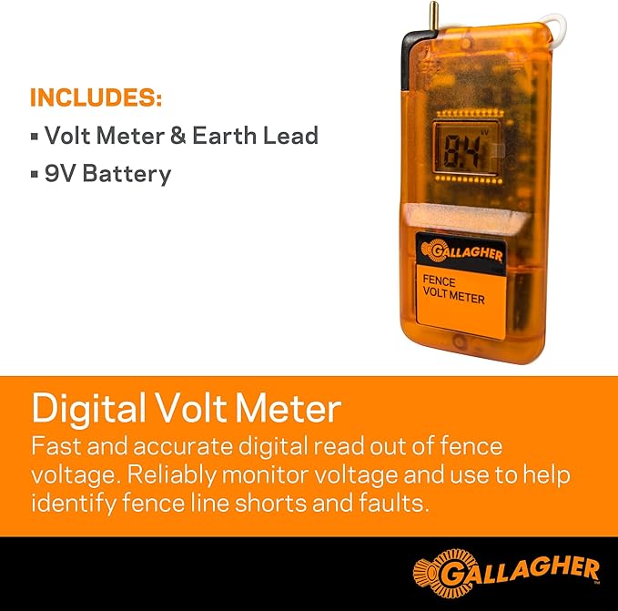 GALLAGHER DIGITAL VOLT METER - TESTER
