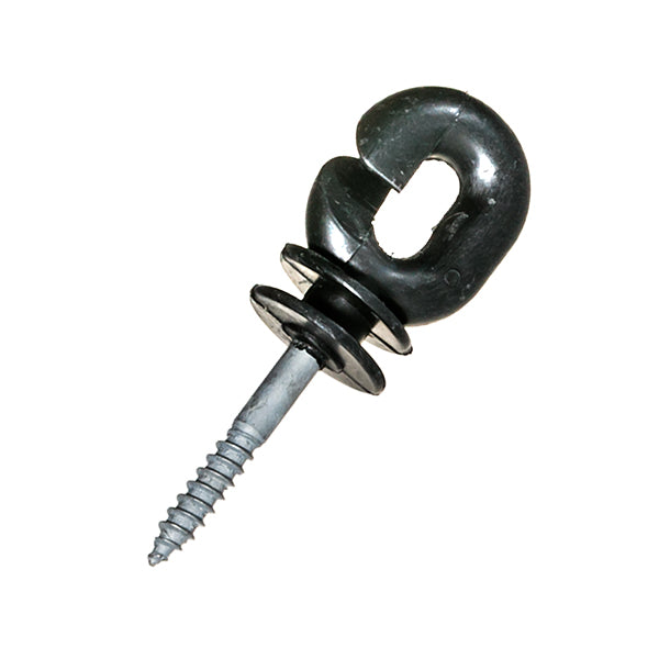 SCREW-IN WOOD POST RING INSULATOR - 25 PACK