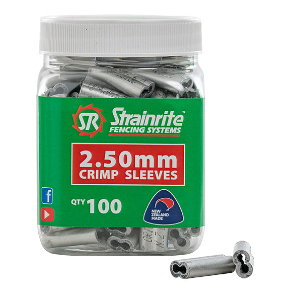 16 - 12.5 Gauge Crimp Sleeves (2.50mm)