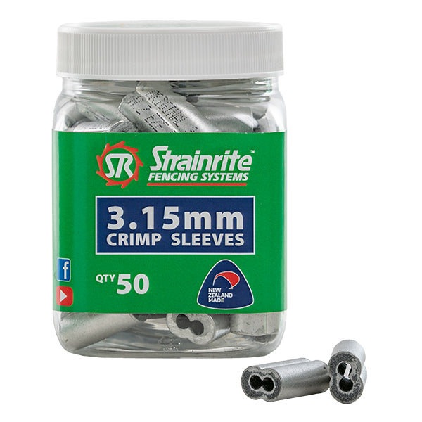 10 Gauge Crimp Sleeves (3.15mm)