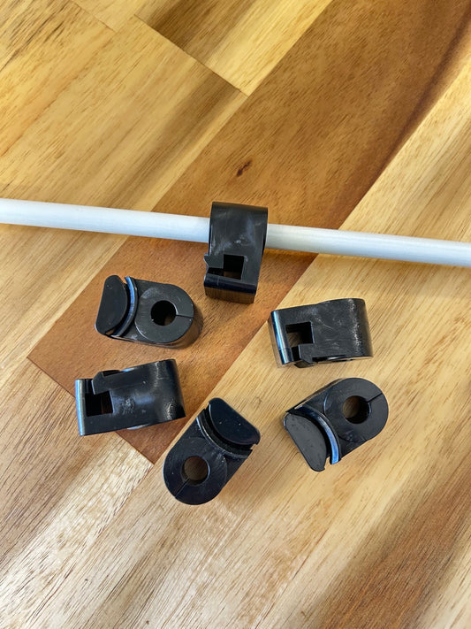 L-TYPE Insulator (fits 3/8" fiberglass Rod) - 50 pack