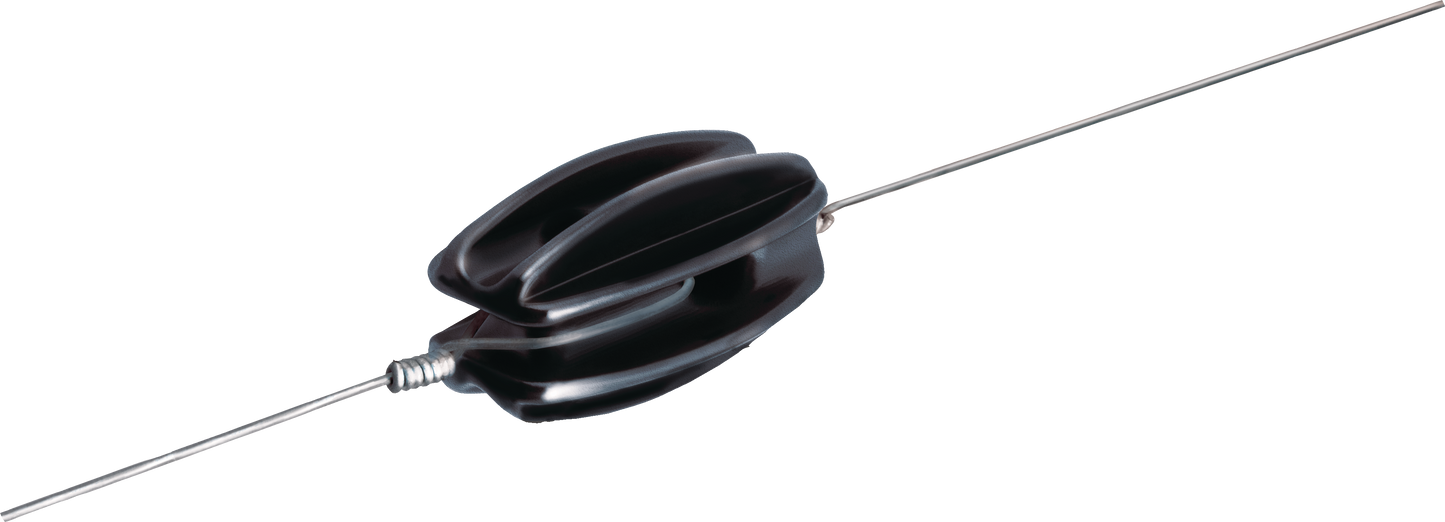 Black End-Strain Corner Insulator - 25 pack