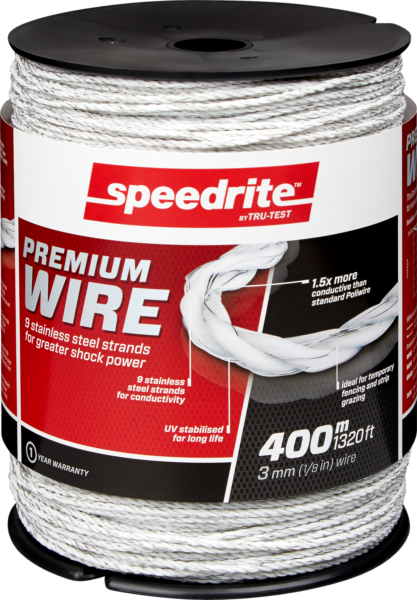 9 Strand Premium Polywire 1320'