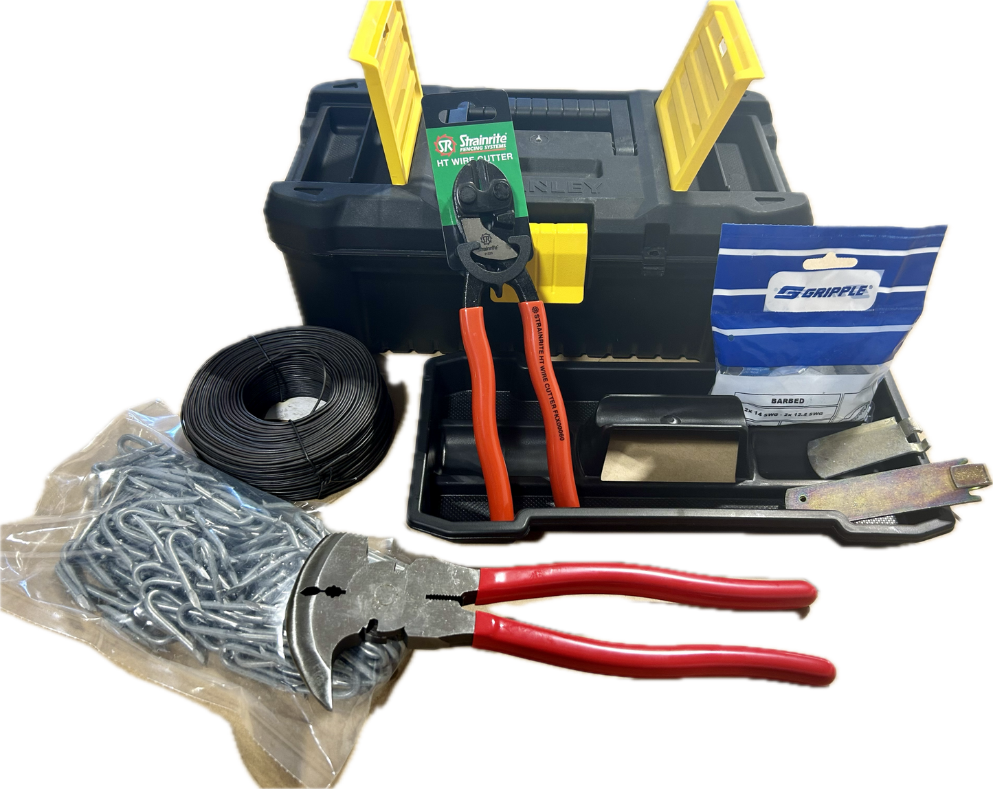 FENCE FIXN' KIT IN A TOOL BOX