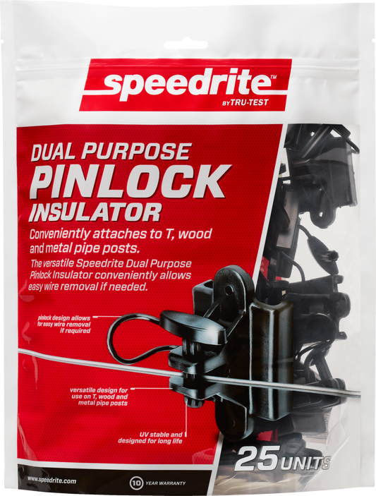 Dual Purpose Wood/T-Post Insulator - 25 pack