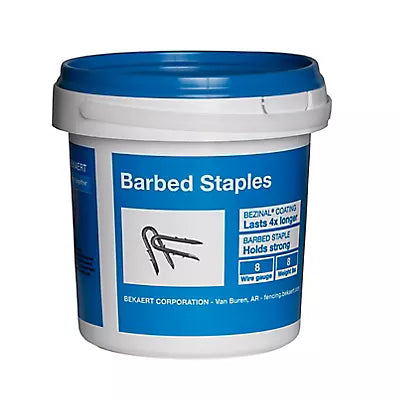BARBED FENCE STAPLES