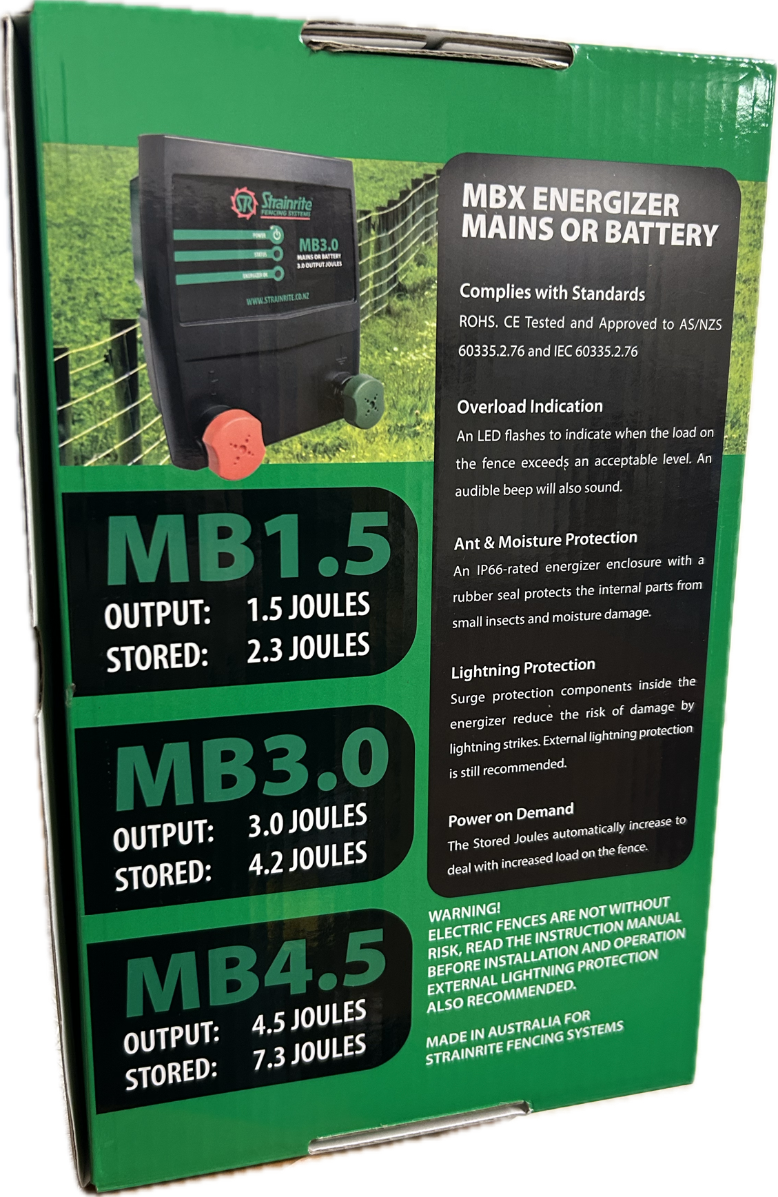 Strainrite MB 1.5 Joule Dual Power Energizer