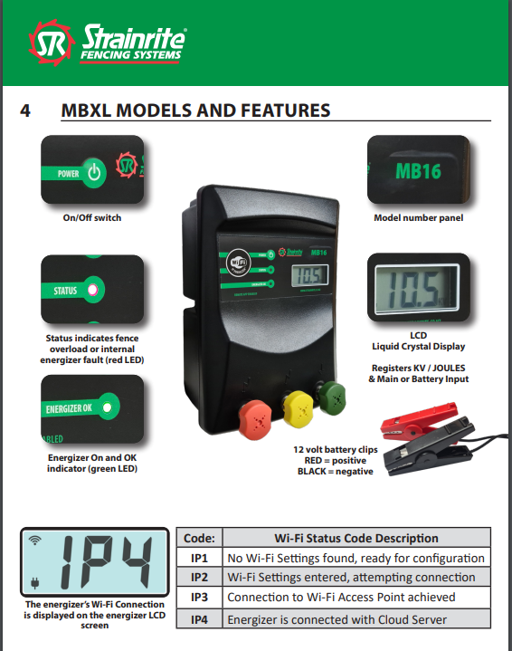 Strainrite MB 12 Joule Dual Power WiFi IP Energizer